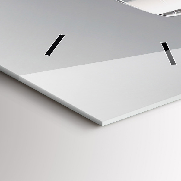 Ceas vertical de perete din sticlă Un pahar de vin roșu