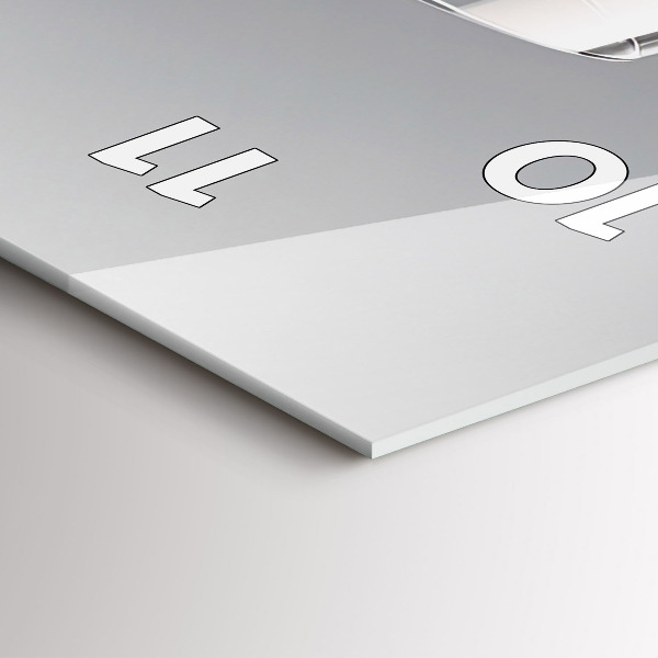 Ceas vertical de perete din sticlă Un pahar de vin roșu