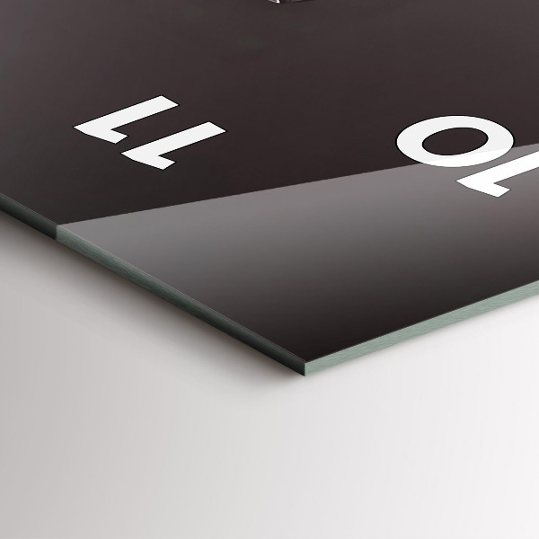 Ceas vertical de perete din sticlă Un pahar de vin roșu