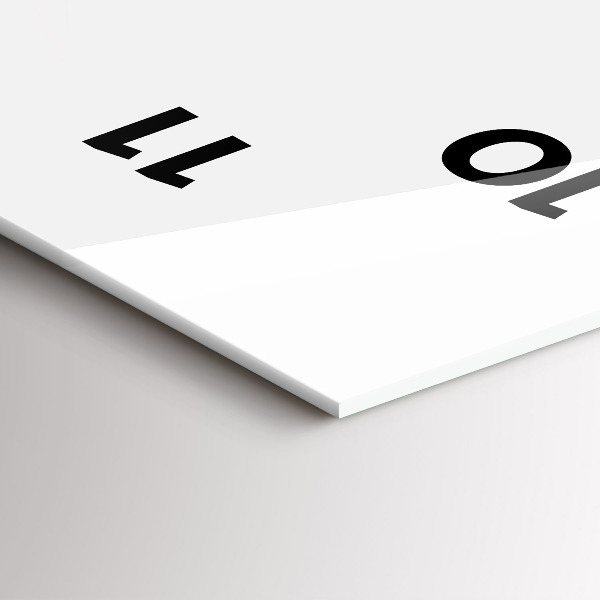 Ceas vertical de perete din sticlă Abstracția aurie