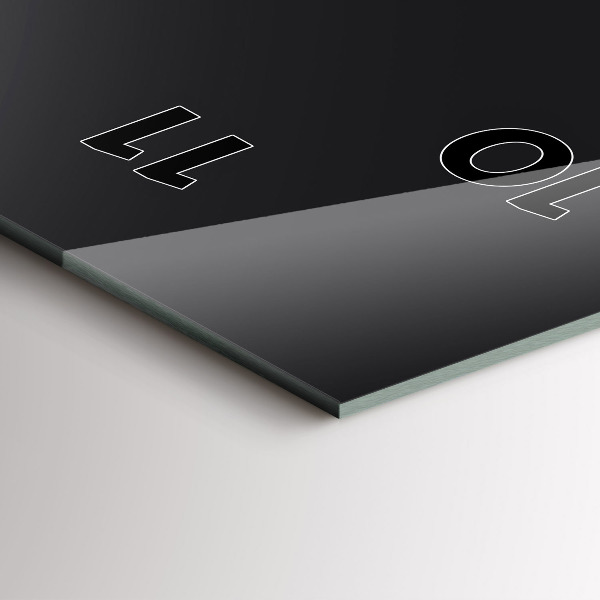 Ceas vertical de perete din sticlă Fazele lunii