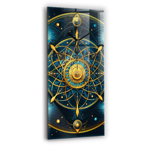 Ceas vertical de perete din sticlă Ceas horoscop