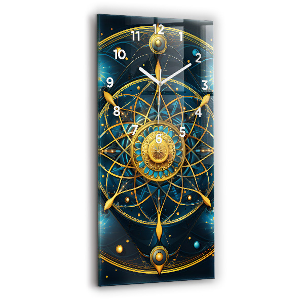 Ceas vertical de perete din sticlă Ceas horoscop