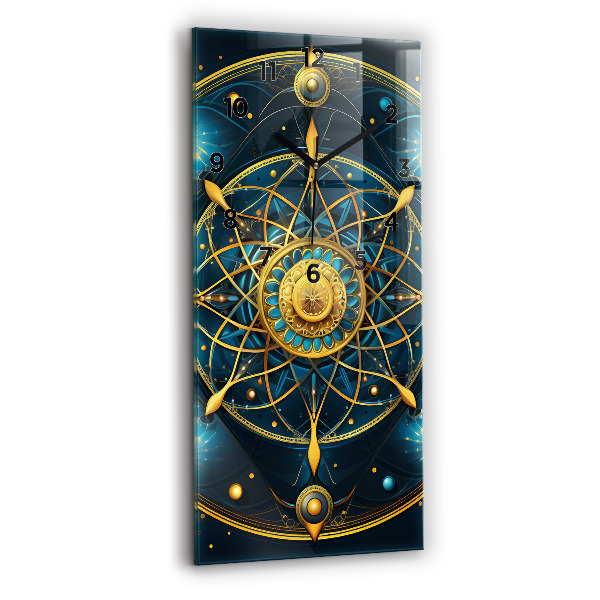 Ceas vertical de perete din sticlă Ceas horoscop