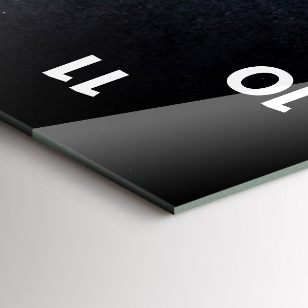 Ceas vertical de perete din sticlă Legume