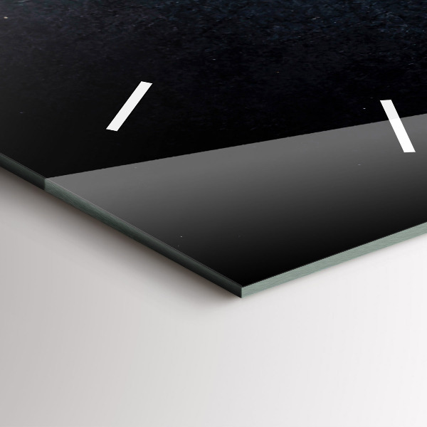 Ceas vertical de perete din sticlă Legume