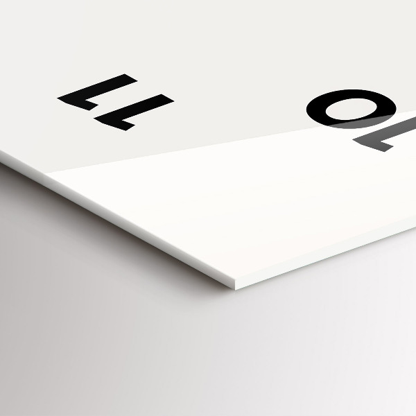 Ceas vertical de perete din sticlă Jazz la New York