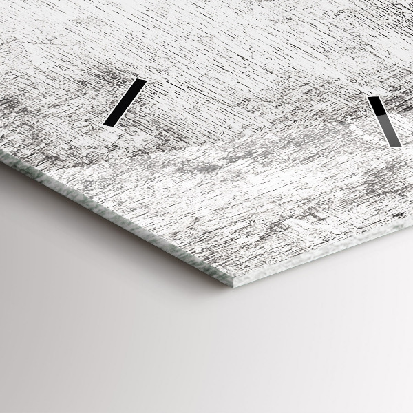 Ceas vertical de perete din sticlă Plante decorative