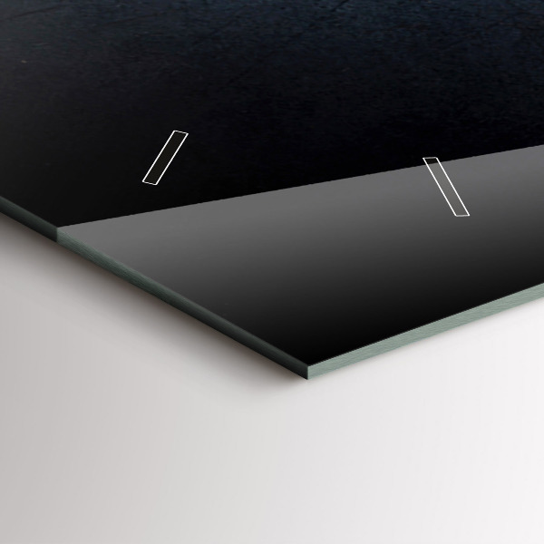 Ceas orizontale de perete din sticlă Legume