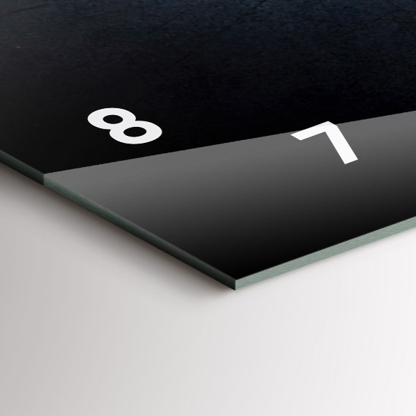 Ceas orizontale de perete din sticlă Legume