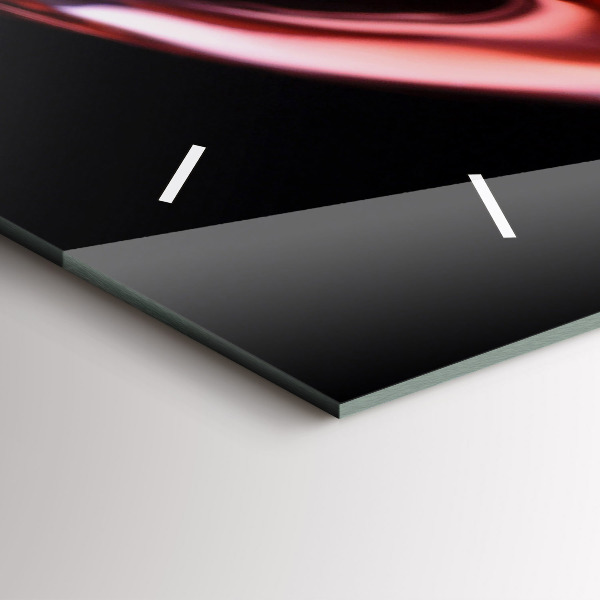 Ceas orizontale de perete din sticlă pahar de vin