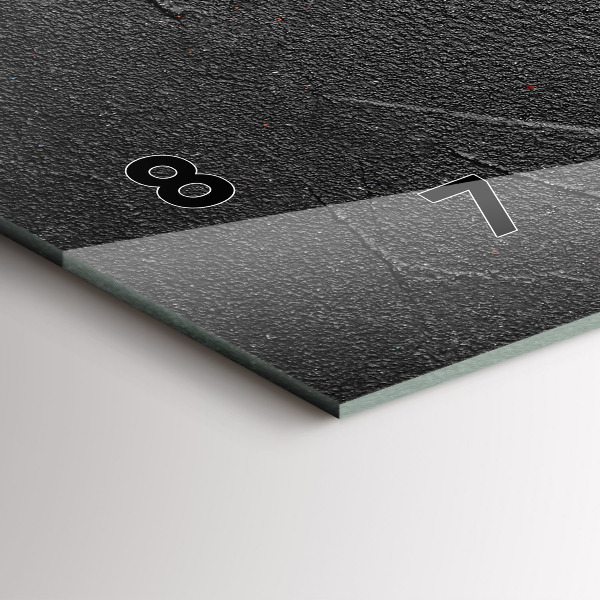 Ceas orizontale de perete din sticlă Ardei roșii