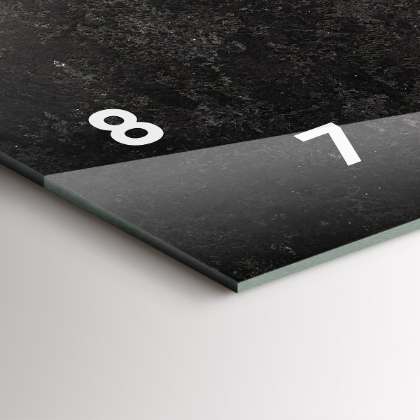 Ceas orizontale de perete din sticlă Inimă făcută din ardei