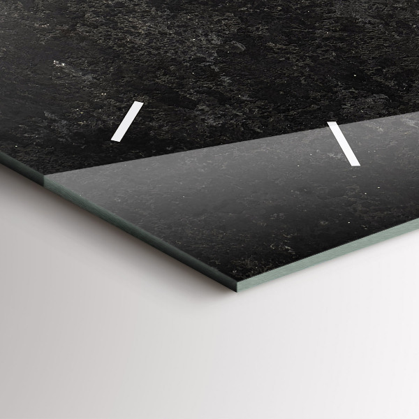 Ceas orizontale de perete din sticlă Inimă făcută din ardei