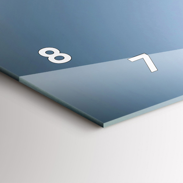 Ceas orizontale de perete din sticlă pahar de vin