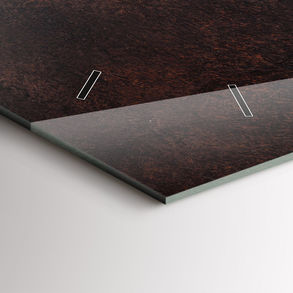 Ceas orizontale de perete din sticlă O ceașcă de cafea