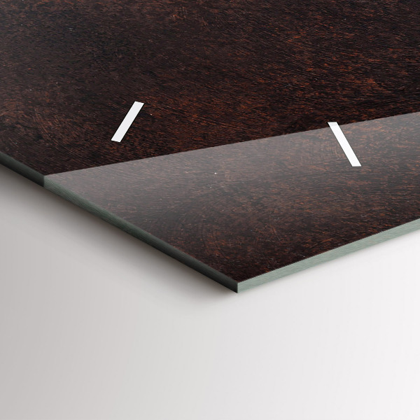 Ceas orizontale de perete din sticlă O ceașcă de cafea