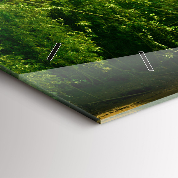 Ceas orizontale de perete din sticlă Natură pașnică