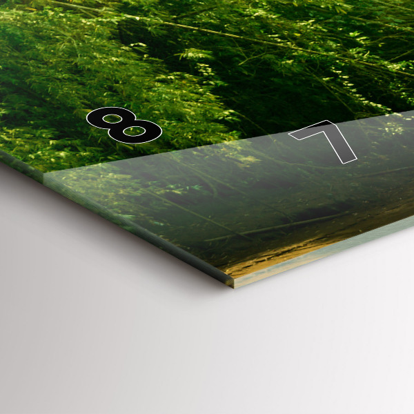 Ceas orizontale de perete din sticlă Natură pașnică