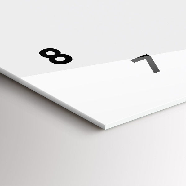 Ceas orizontale de perete din sticlă Moda ultimelor zile de vacanță