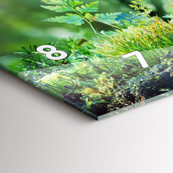 Ceas orizontale de perete din sticlă Glob