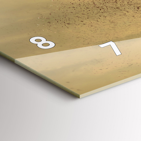 Ceas orizontale de perete din sticlă Femeie în siluetă