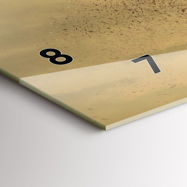 Ceas orizontale de perete din sticlă Femeie în siluetă