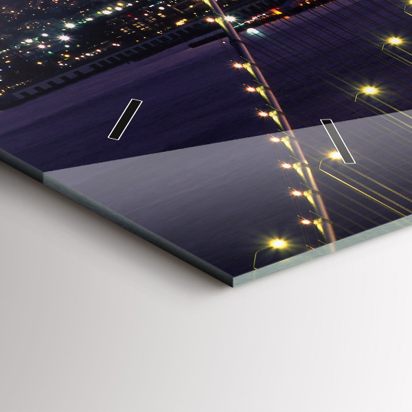 Ceas orizontale de perete din sticlă Apus de soare din SUA