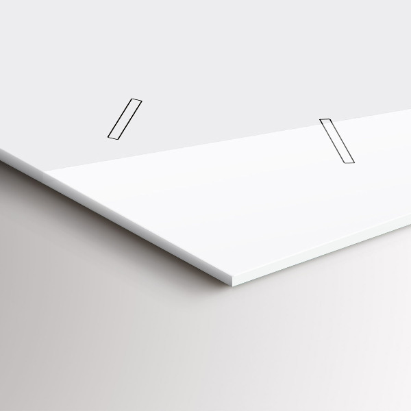 Ceas orizontale de perete din sticlă Abstracția astronauților