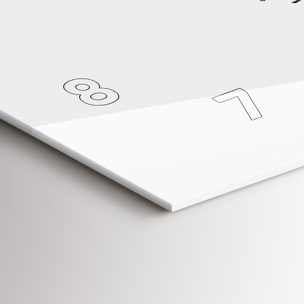 Ceas orizontale de perete din sticlă Un războinic în timpul vânătorii