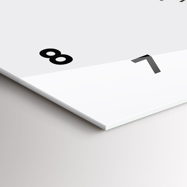 Ceas orizontale de perete din sticlă Un războinic în timpul vânătorii