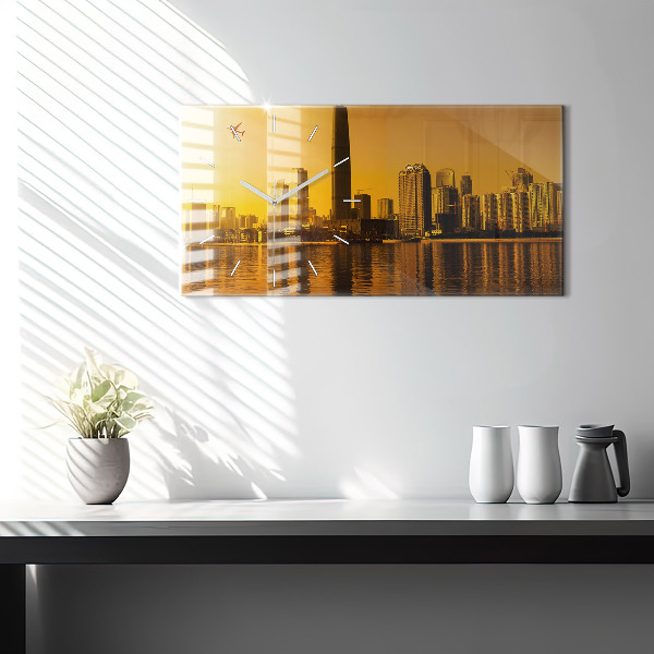 Ceas orizontale de perete din sticlă Râul Zhujiang China