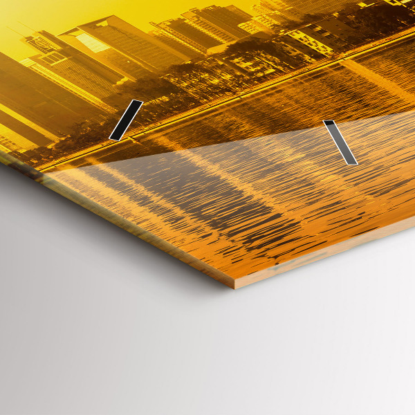 Ceas orizontale de perete din sticlă Râul Zhujiang China