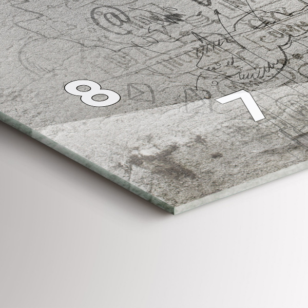 Ceas orizontale de perete din sticlă Schița orașului