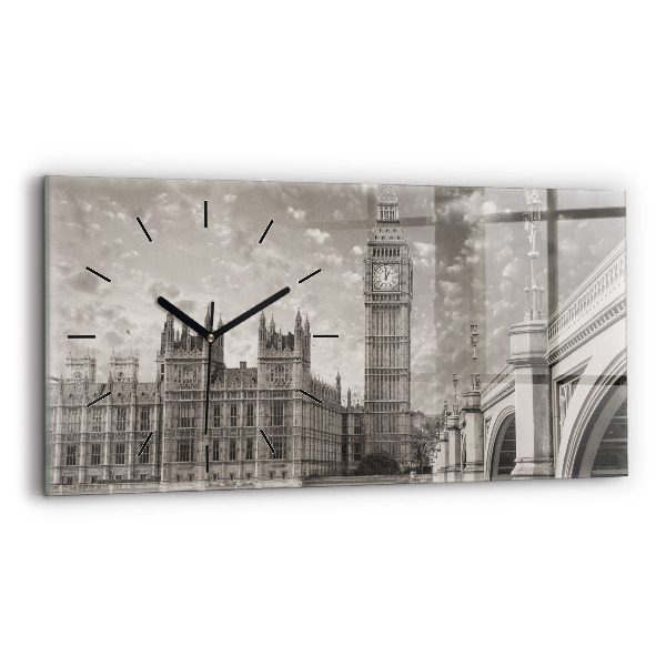 Ceas orizontale de perete din sticlă Londra Anglia Big Ben