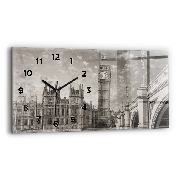 Ceas orizontale de perete din sticlă Londra Anglia Big Ben