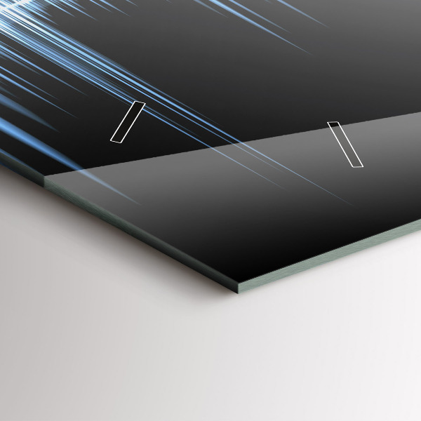 Ceas orizontale de perete din sticlă Microfon și căști