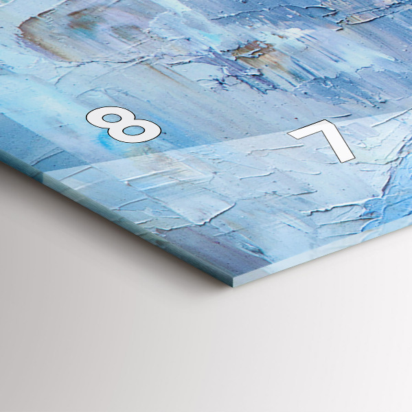 Ceas orizontale de perete din sticlă Tinere balerine