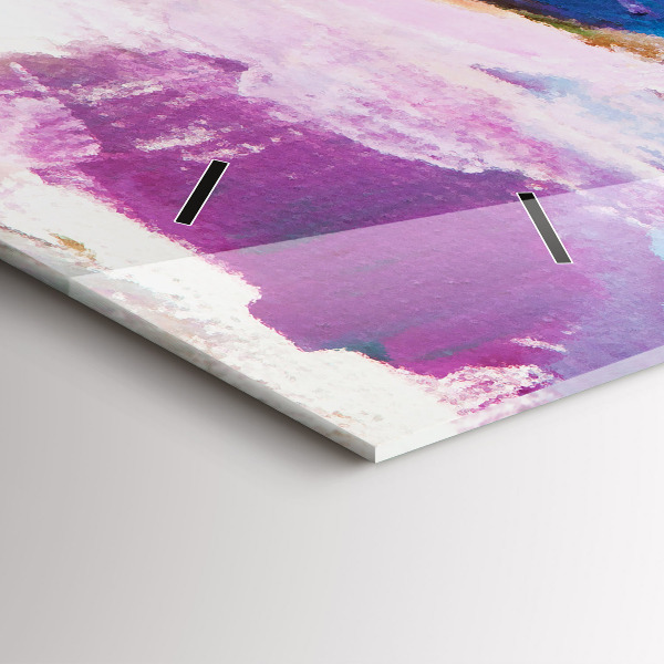 Ceas orizontale de perete din sticlă Pregătirea balerinei