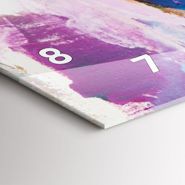 Ceas orizontale de perete din sticlă Pregătirea balerinei