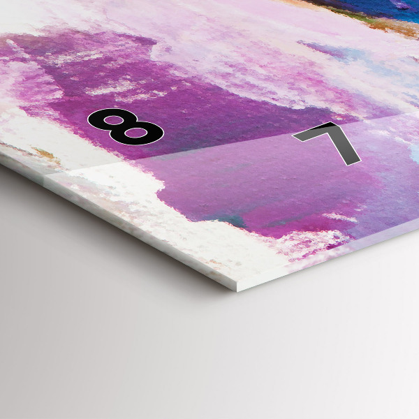 Ceas orizontale de perete din sticlă Pregătirea balerinei