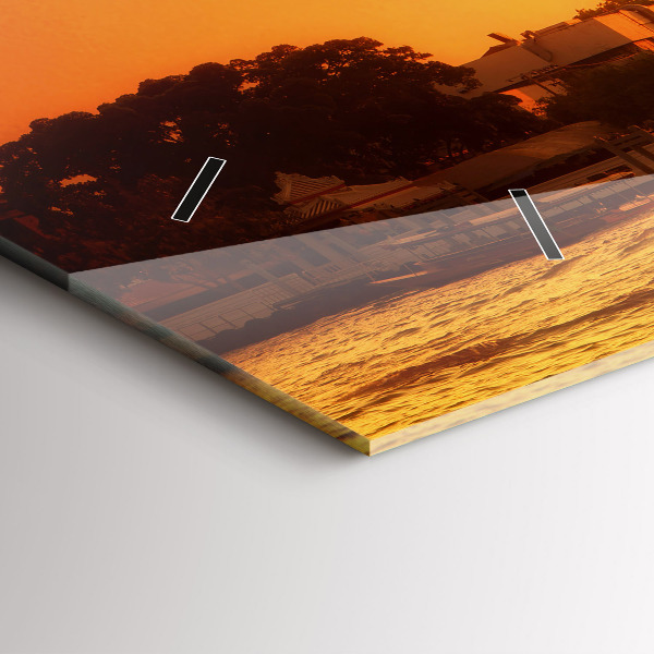 Ceas orizontale de perete din sticlă Wat arun Bangkok Thailanda