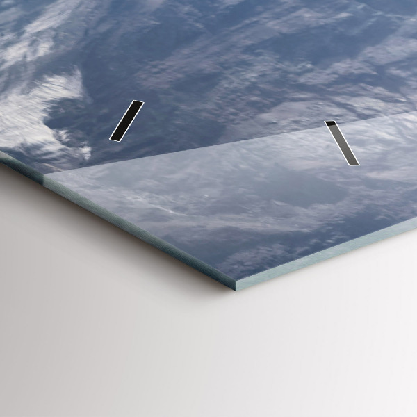 Ceas orizontale de perete din sticlă Capră în Valea Aostei