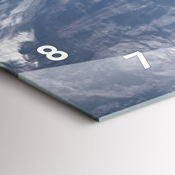 Ceas orizontale de perete din sticlă Capră în Valea Aostei