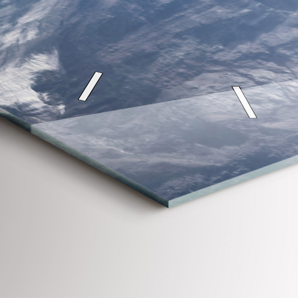 Ceas orizontale de perete din sticlă Capră în Valea Aostei