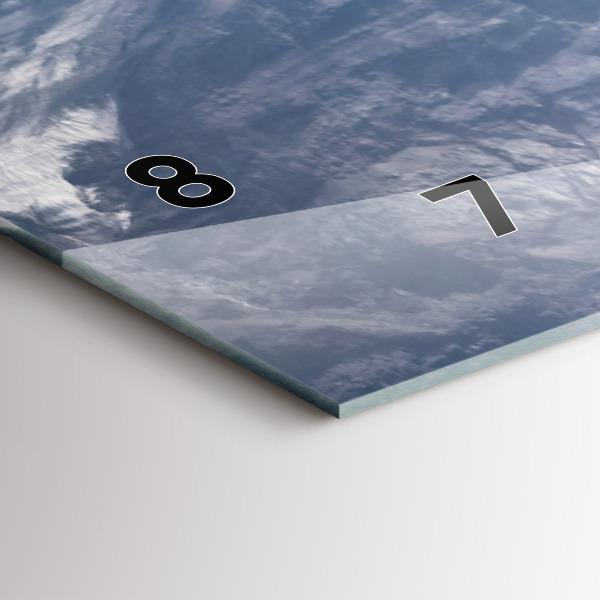 Ceas orizontale de perete din sticlă Capră în Valea Aostei