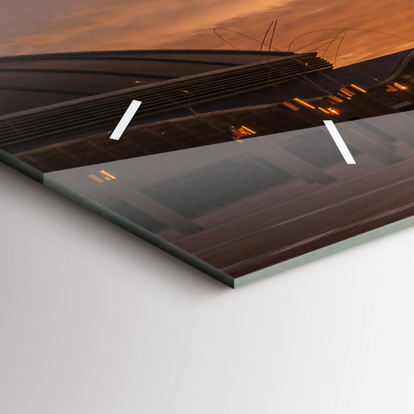 Ceas orizontale de perete din sticlă Parcul Olimpic Barcelona