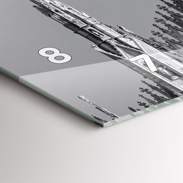 Ceas orizontale de perete din sticlă Catedrala Duomo di Milano