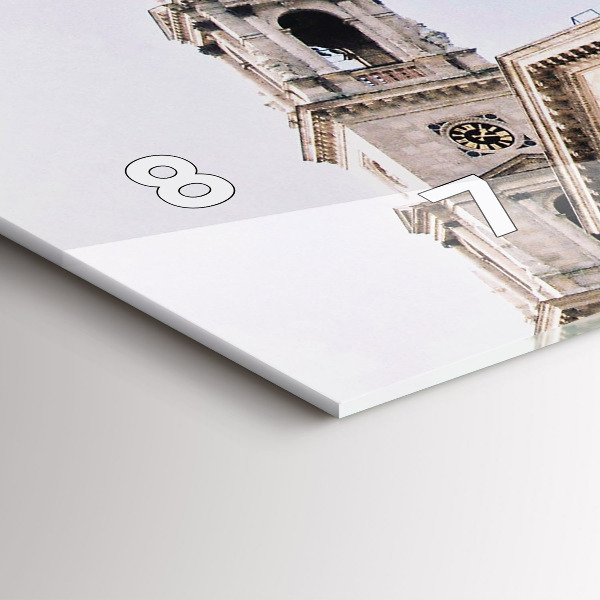 Ceas orizontale de perete din sticlă Sf. Bazilica Ştefan