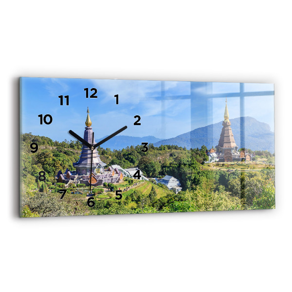 Ceas orizontale de perete din sticlă Parcul național Chiang Mai